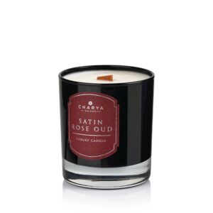 Charya Maison Rose Satin Oud Doğal Ve Vegan Mum 240 g